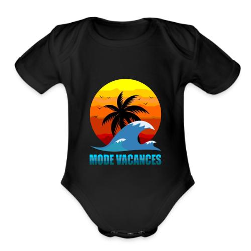 Vacation Mode: Tropical Escape - Organic Short Sleeve Baby Bodysuit