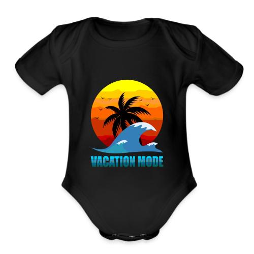 Vacation mode: Sunset Escape - Organic Short Sleeve Baby Bodysuit