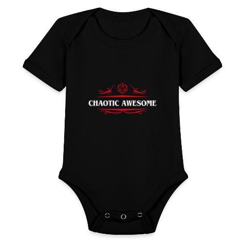 Chaotic Awesome Alignment - Organic Short Sleeve Baby Bodysuit