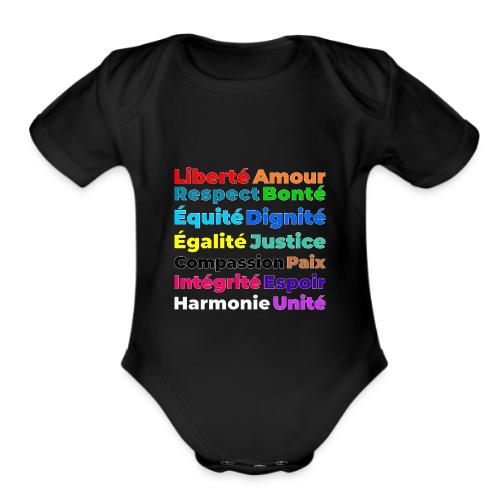 Words of Light - Organic Short Sleeve Baby Bodysuit