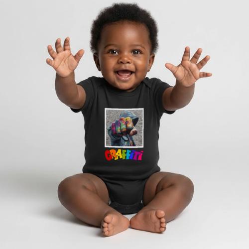 Graffiti: Urban Expression - Organic Short Sleeve Baby Bodysuit