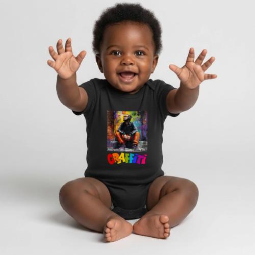 Graffiti: Urban Art - Organic Short Sleeve Baby Bodysuit