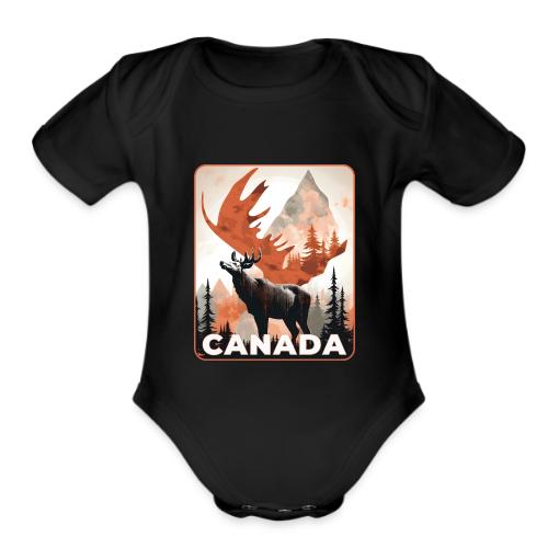Canada Wild Spirit - Organic Short Sleeve Baby Bodysuit