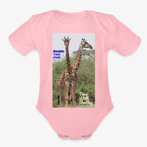 Two Headed Giraffe - Organic Short Sleeve Baby Bodysuit