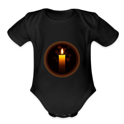Candle - Organic Short Sleeve Baby Bodysuit