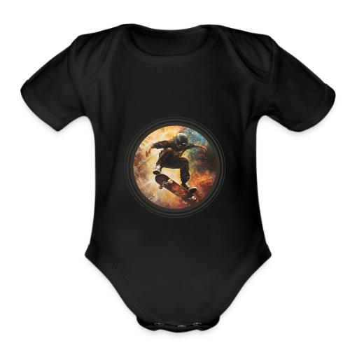 Skateboarding Flow - Organic Short Sleeve Baby Bodysuit
