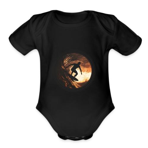 Surfing Spirit - Organic Short Sleeve Baby Bodysuit