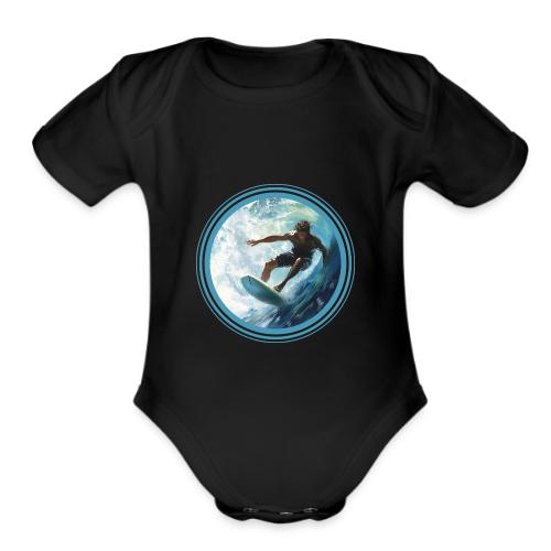 Surfing Freedom - Organic Short Sleeve Baby Bodysuit