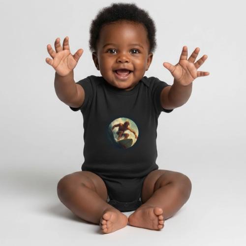 Surfing Rush - Organic Short Sleeve Baby Bodysuit