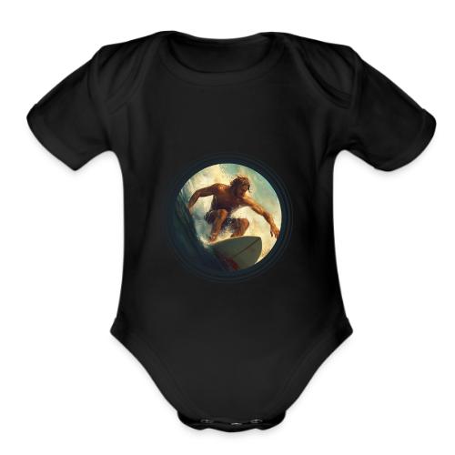 Surfing Rush - Organic Short Sleeve Baby Bodysuit