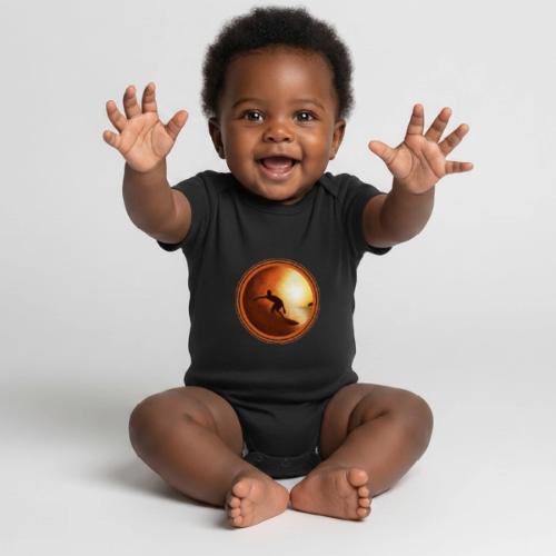 Surfing Vibes - Organic Short Sleeve Baby Bodysuit