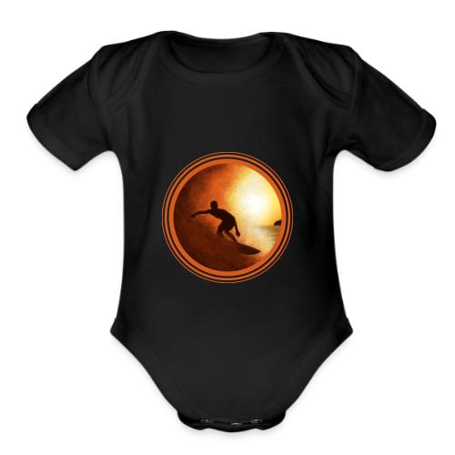 Surfing Vibes - Organic Short Sleeve Baby Bodysuit
