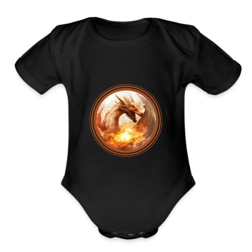 Dragon's Wrath - Organic Short Sleeve Baby Bodysuit