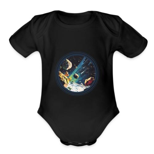 Celestial Collision - Organic Short Sleeve Baby Bodysuit