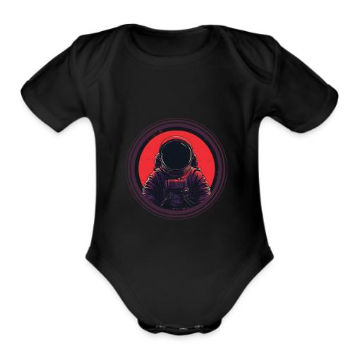 Astronaut: The universe is calling! - Organic Short Sleeve Baby Bodysuit