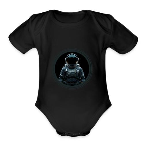 Astronaut: Blast off in style! - Organic Short Sleeve Baby Bodysuit