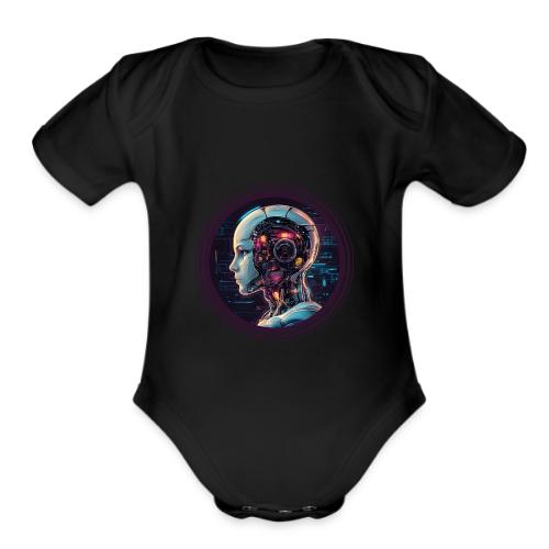 Artificial Intelligence (AI): The Future Circuit - Organic Short Sleeve Baby Bodysuit