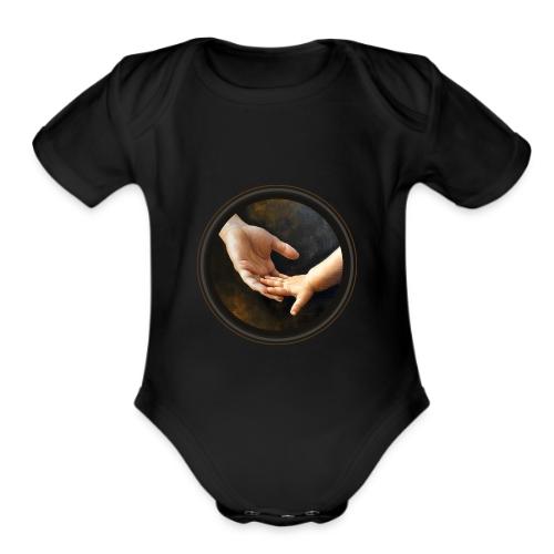 Hand in hand - Organic Short Sleeve Baby Bodysuit
