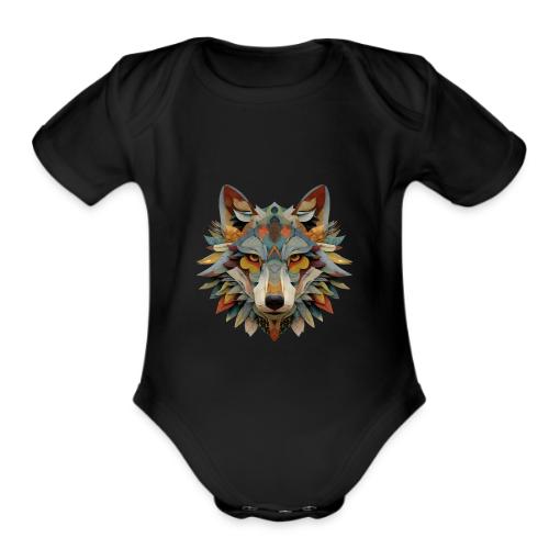 Spectrum Wolf Vision - Organic Short Sleeve Baby Bodysuit