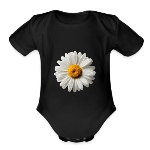 Morning Daisy Freshness - Organic Short Sleeve Baby Bodysuit