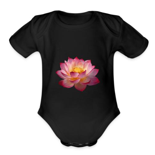Serenity Lotus Grace - Organic Short Sleeve Baby Bodysuit