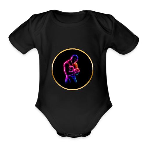 Boxing: Neon Power Guard - Organic Short Sleeve Baby Bodysuit