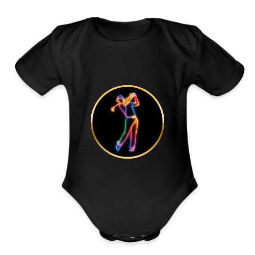 Golf: Spectrum Swing - Organic Short Sleeve Baby Bodysuit
