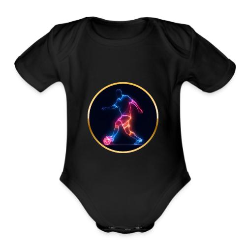 Soccer: Electric Kick Ring - Organic Short Sleeve Baby Bodysuit