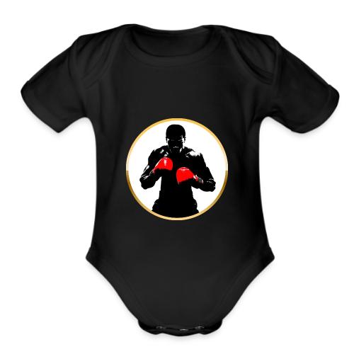 Boxing: Golden Ring Fighter - Organic Short Sleeve Baby Bodysuit