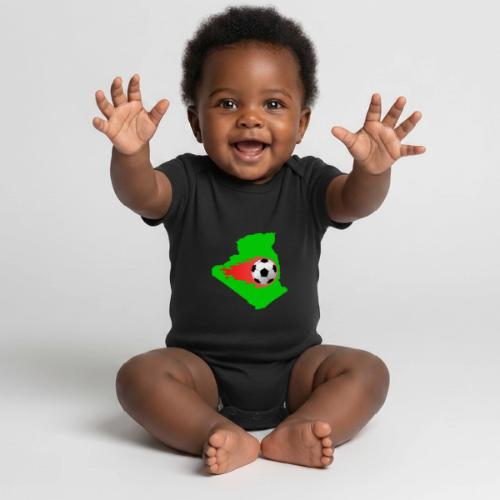 Algerian Football Fire - Organic Short Sleeve Baby Bodysuit