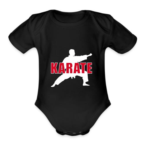 Karate Focus - Organic Short Sleeve Baby Bodysuit