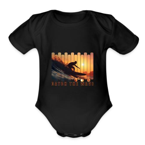 Surfing: Catch the Wave - Organic Short Sleeve Baby Bodysuit