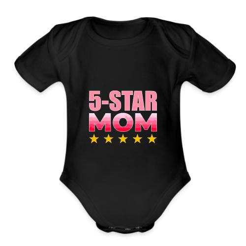 Five Stars Mom - Organic Short Sleeve Baby Bodysuit