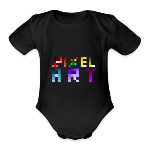 Pixel Art Spectrum - Organic Short Sleeve Baby Bodysuit