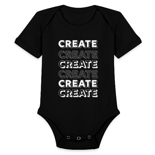 Create Typography - Organic Short Sleeve Baby Bodysuit
