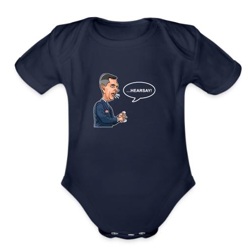 Hearsay! (Dark) - Organic Short Sleeve Baby Bodysuit