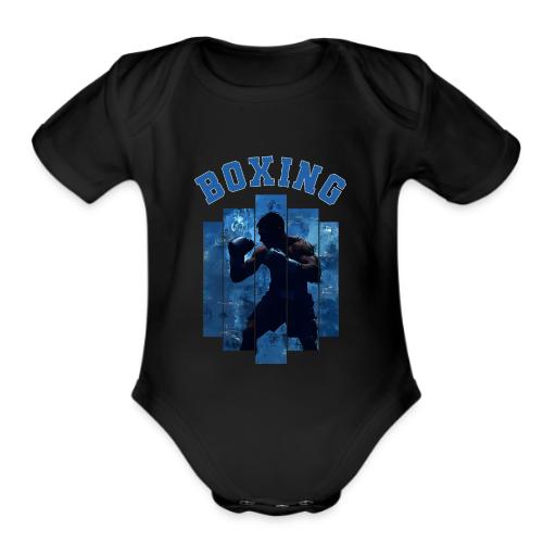 Boxing Never Stops - Organic Short Sleeve Baby Bodysuit