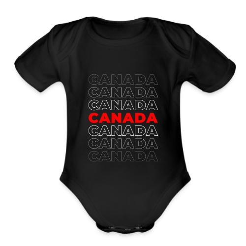 True North Tribute – Canada - Organic Short Sleeve Baby Bodysuit