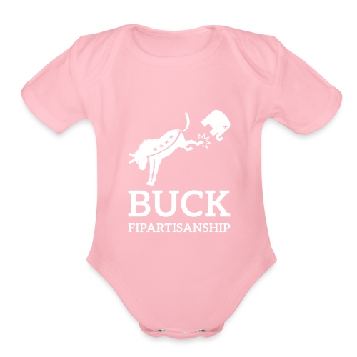 Buck Fipartisanship - Organic Short Sleeve Baby Bodysuit
