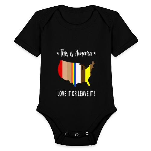 This is America - Organic Short Sleeve Baby Bodysuit