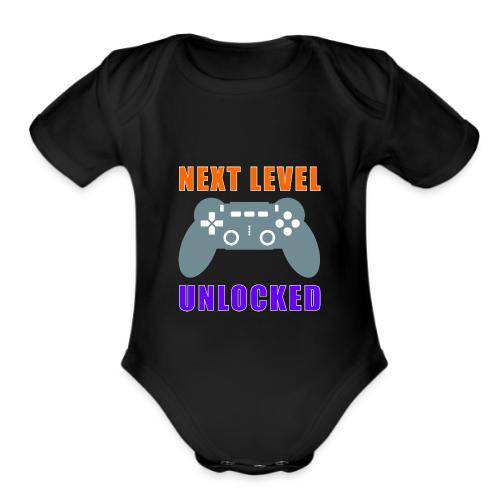 Next Level Unlocked Gamer Design - Organic Short Sleeve Baby Bodysuit