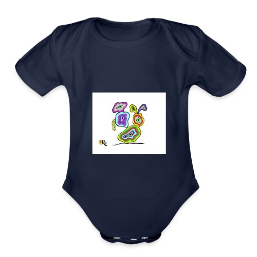 R55 - opuncie karneval - Organic Short Sleeve Baby Bodysuit