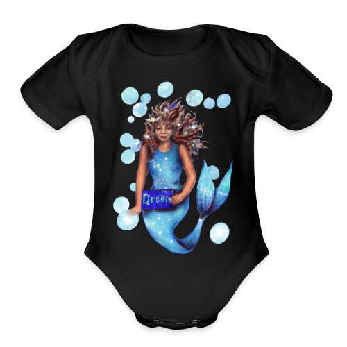 Mermaid dream - Organic Short Sleeve Baby Bodysuit
