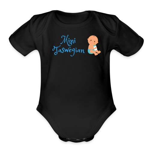 Boys Mini Taswegian - Organic Short Sleeve Baby Bodysuit