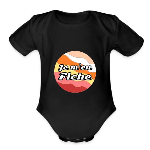 I don't care - Organic Short Sleeve Baby Bodysuit