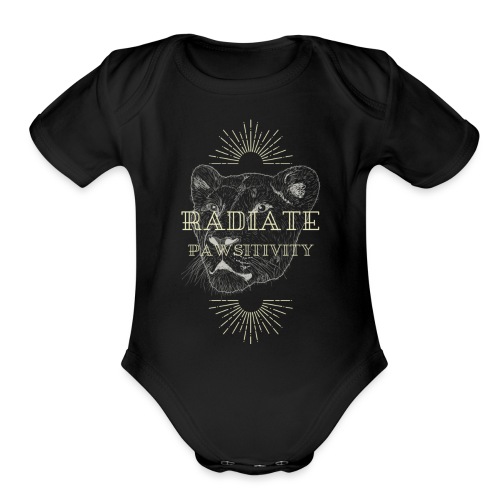Radiate Pawsitivity - Organic Short Sleeve Baby Bodysuit