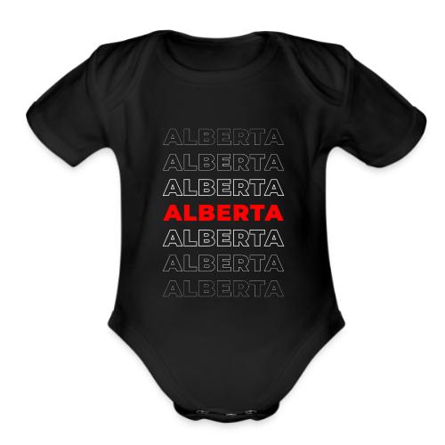 Alberta Accent - Organic Short Sleeve Baby Bodysuit