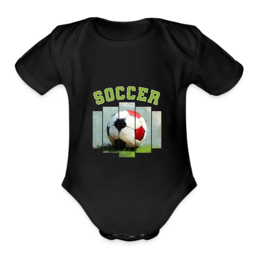 Soccer Core - Organic Short Sleeve Baby Bodysuit