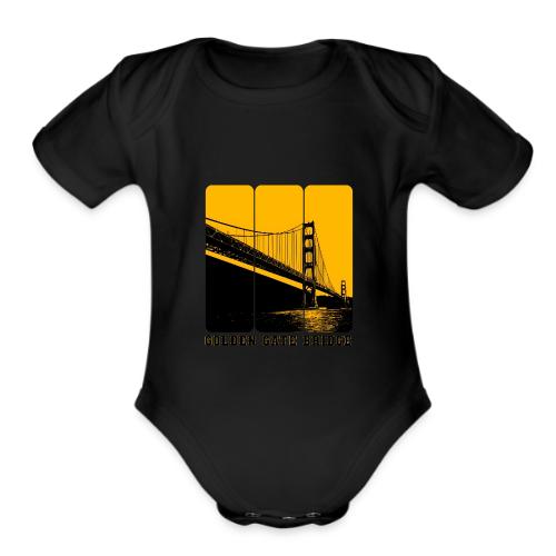 Golden Gate Bold Icon - Organic Short Sleeve Baby Bodysuit