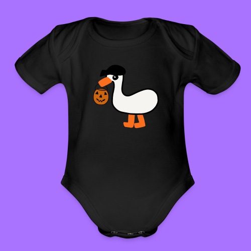 Emo Goose (Halloween 2021) - Organic Short Sleeve Baby Bodysuit